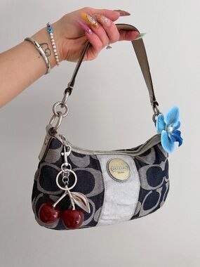 vintage  Coach Denim Demi Shoulder Bag